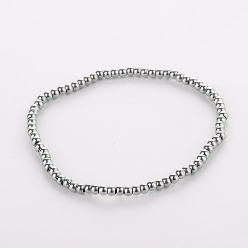 Title 4, Fashion Stainless Steel Bead Bracelet, a stylis...