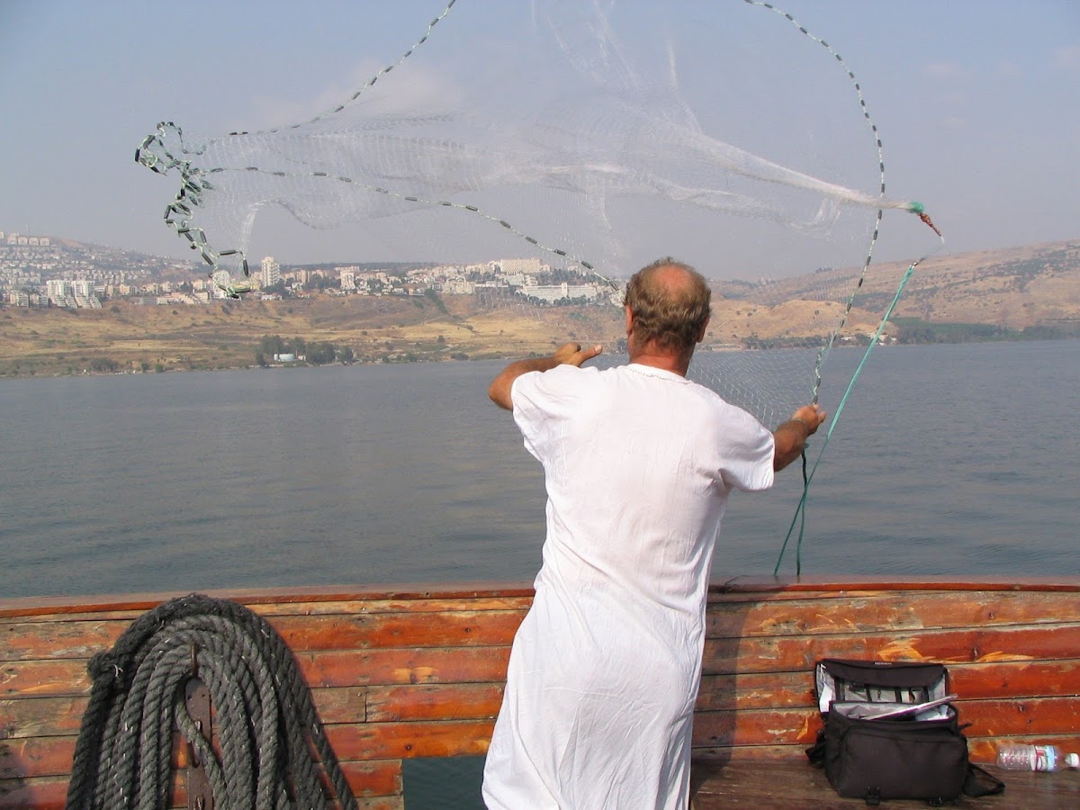 Casting of Net on Lake Kinneret (Sea of Galilee)