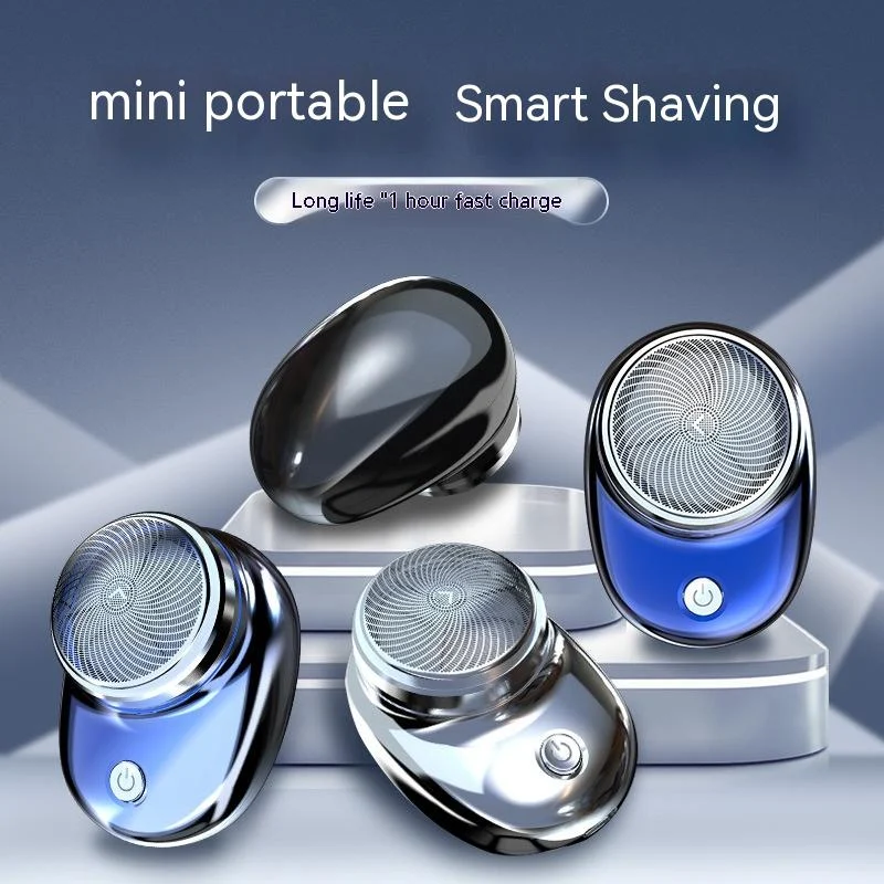 Rasoir électrique portable mini à tête unique rechargeable. Pour un rasage rapide et pratique, idéal en voyage ou au quotidien.