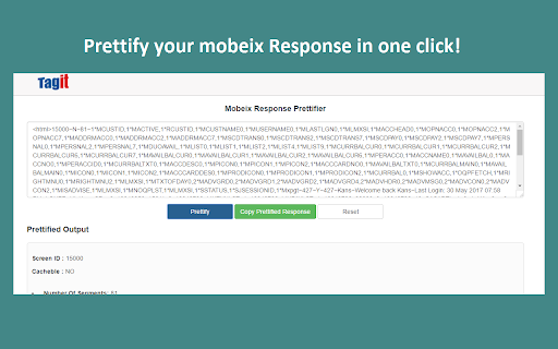 Mobeix Response Formatter