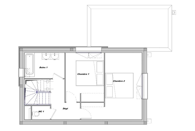  Vente Terrain + Maison - Terrain : 265m² - Maison : 80m² à Notre-Dame-de-Bondeville (76960) 