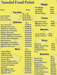 Nandal Food Point menu 2