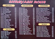 Shreyash Rolls menu 1