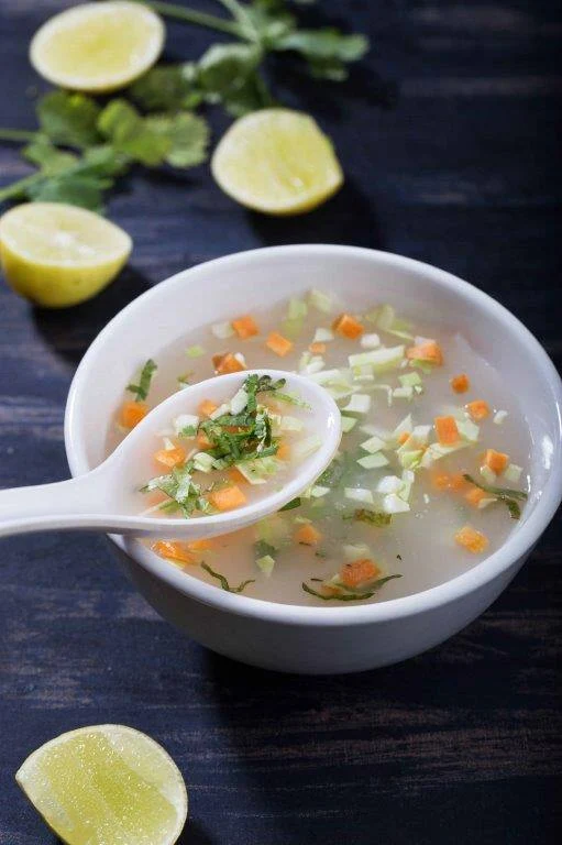 Lemon Coriander Clear Soup (Chicken) (No MSG)