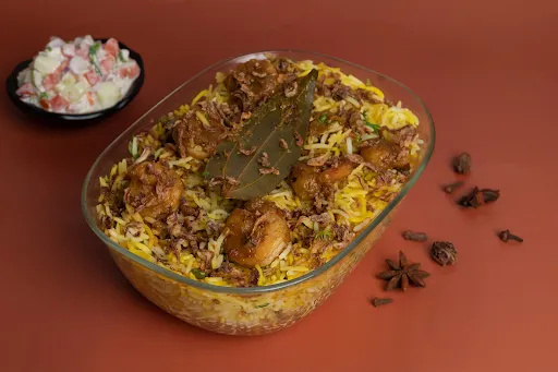 Awadhi Prawns Dum Biryani