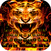 Frie Flaming Tiger Keyboard  Icon