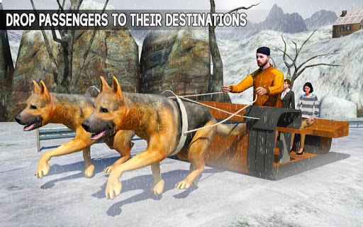 Snow Dog Sledding Transport: Dog Simulator Games