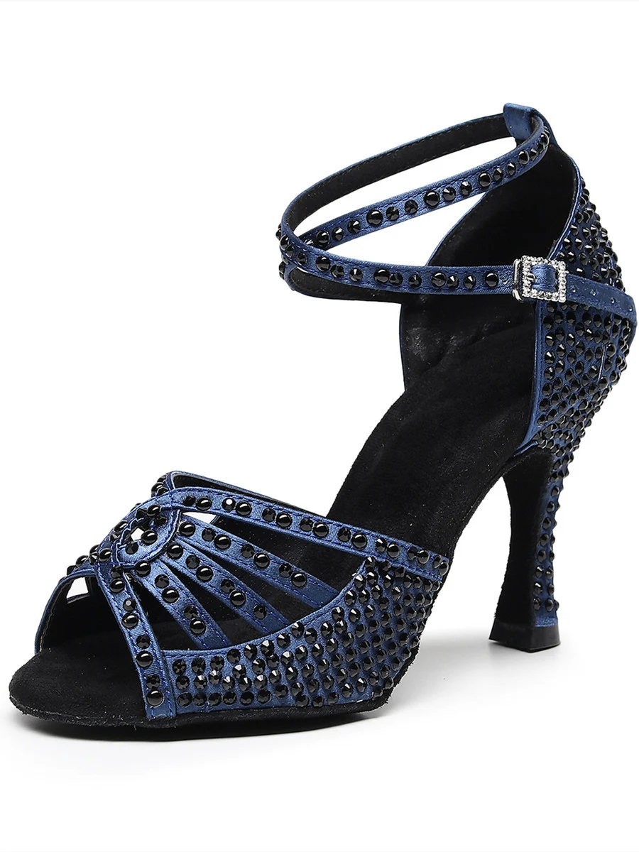 Title 4, Zapatos de baile latino para mujer con brillant...
