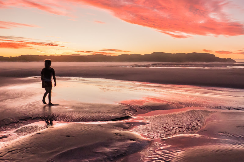 Tramonto a Farewell Spit di ilariucci