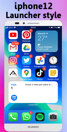 Phone 12 Launcher, OS 14 iLauncher, Control Center