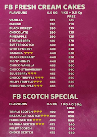 Fb Cakes N Sweets menu 1