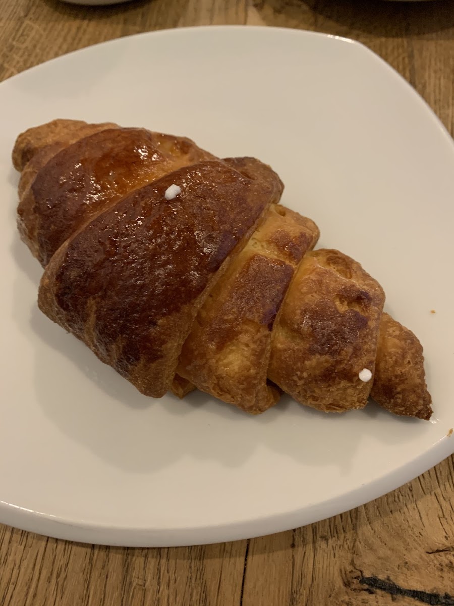 Hot fresh croissant