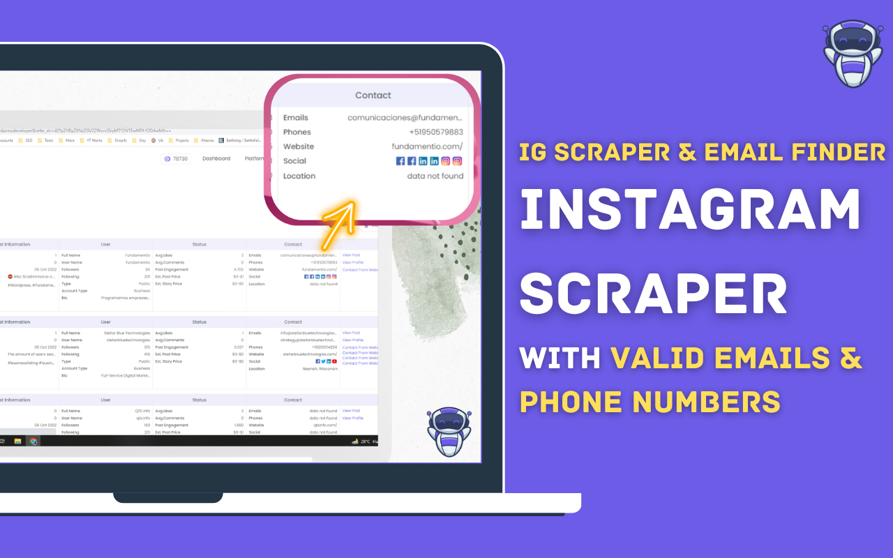 IG Scraper & Email Finder | LeadStal Preview image 2