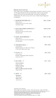 Kangan- The Westin menu 5