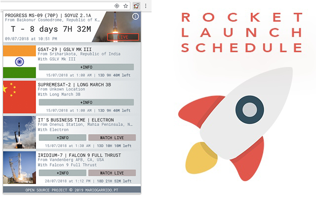 Rocket Launch Schedule Preview image 0