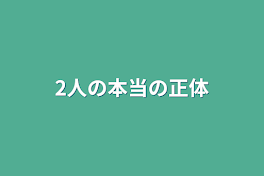 2人の本当の正体