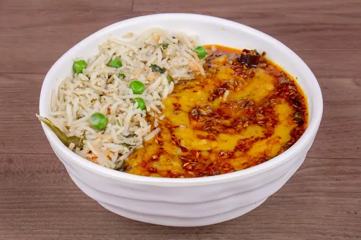 Tadkewali Dal With Matar Pulao