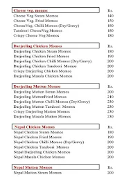 Momos Wala menu 2