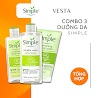 Combo 3 Simple ( Sữa Rửa Mặt + Nước Tẩy Trang + Toner Nước Hoa Hồng) Kem Dưỡng Ẩm Da , Tẩy Tế Bào Da Chết Dịu Nhẹ