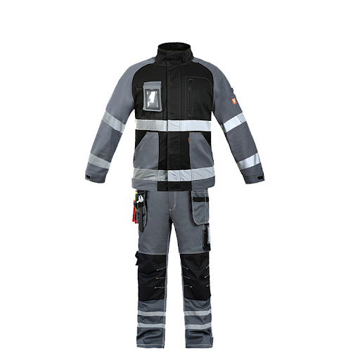 Title 1, Black Grey Splicing Spring Autumn Jacket Toolin...