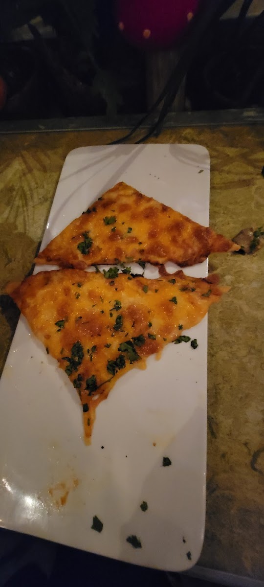 Half the 3 cheese flatbread