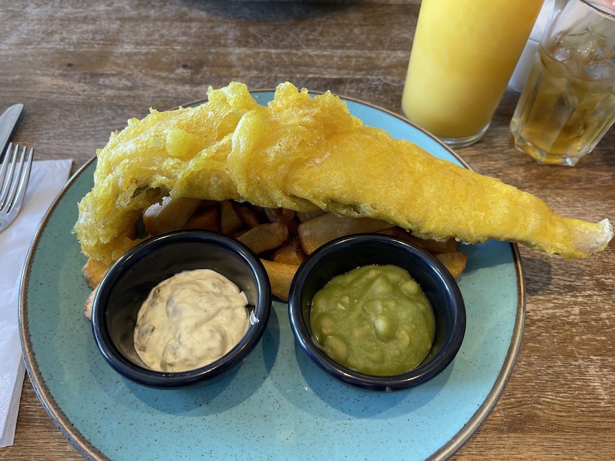 Gf haddock and chips