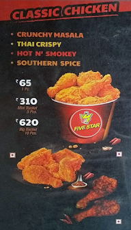 Five Star Chicken menu 3