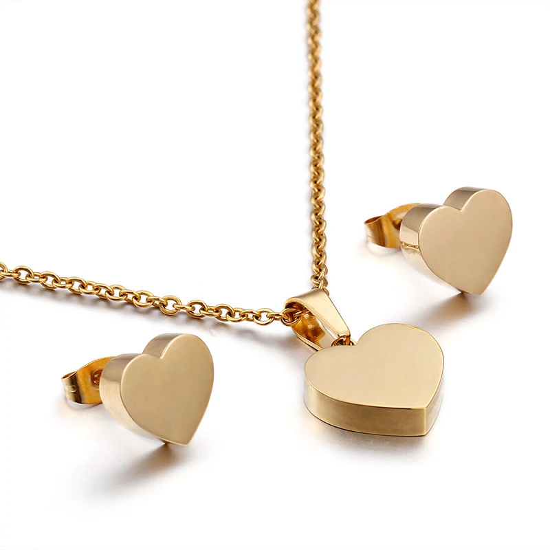Mode Hartjes Hanger Oorbellen Sieraden Set Vrouwen Geschenk Elegant Accessoire Perfect voor Elke Gelegenheid en Outfit