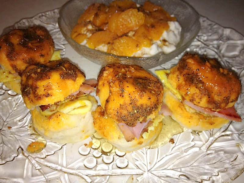 Habanero Honey Country Ham Biscuits