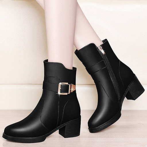 Title 2, Martin Boots mit dicken Absätzen für Herbst und...