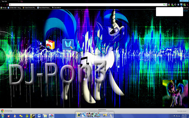 Vinyl Scratch Beat chrome extension