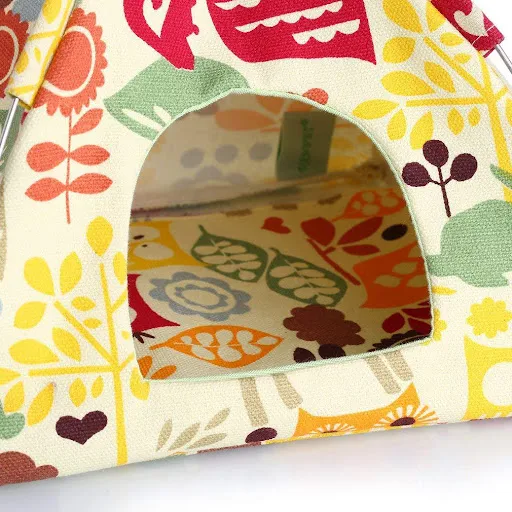 Parrot Tent Household Bird Cages Pet Hamster Chinchilla Squirrel Hanging Canvas Tent Hanging Cotton Hammock Pet Bird Sup