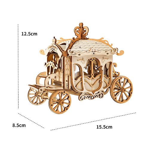 Title 4, 3D Wooden Puzzle DIY Hand-assembled Toy Model A...