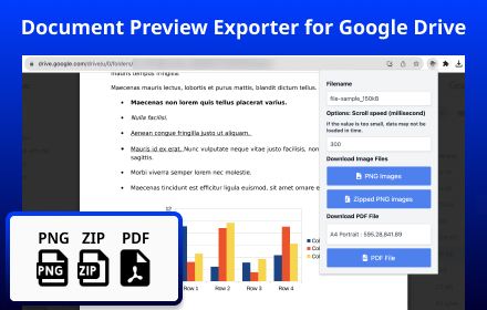 Document Preview Exporter for Google Drive small promo image