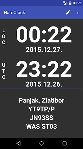 Screenshot Ham Clock