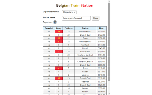 Belgian Train Station