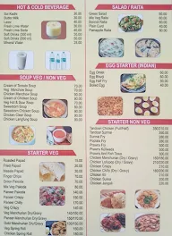 Hotel Sayba Garden Restaurant menu 3