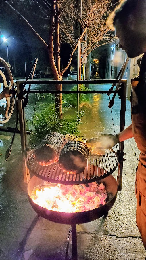 Portland Pop-up: Serenade with Spaghetti Western, a Wallow and Root Porchetta being prepared by Piccone's Corner