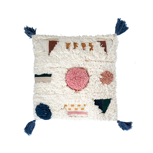 Title 3, Cotton tufted pillowcase with tassel, homestay ...
