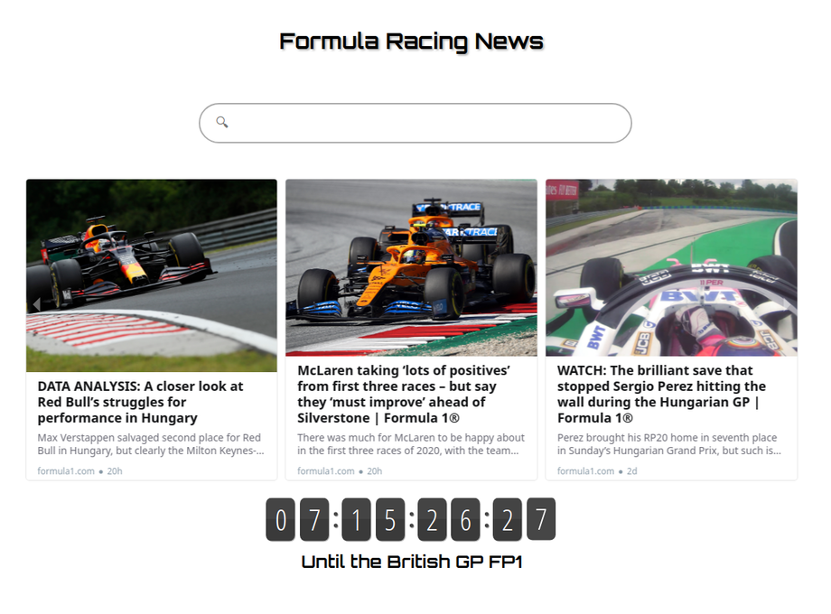 Formula Racing News Preview image 1