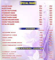 Balaji Shake Wala menu 3