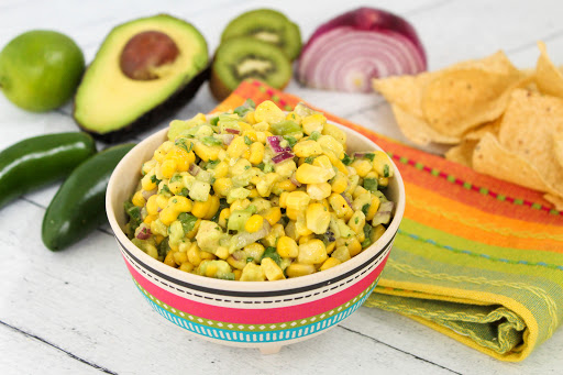 A bowl of Fresh Corn Salsa.