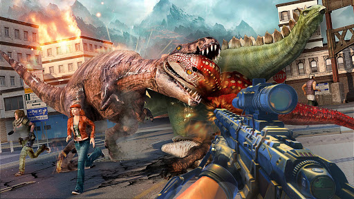 Dino Hunter Sniper 3D: Dinosaur FPS gratuit Tir APK MOD screenshots 3