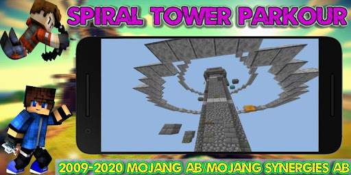 Maps Spiral Tower Parkour - Parkour Levels