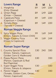 The Romans Hot Pizza menu 1