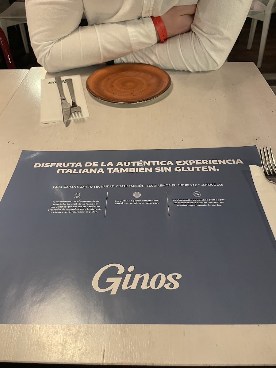 Gluten-Free at Ginos