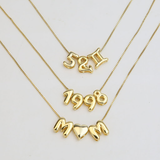 Title 5, English Letter Pendant Necklace, a personalized...