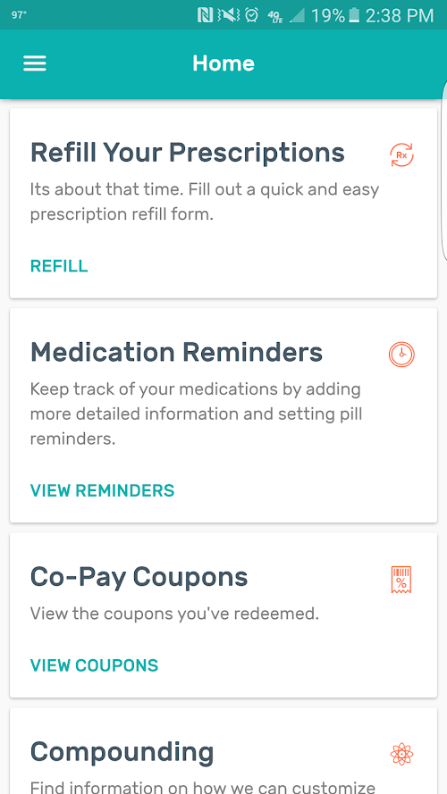 Android application Custer Pharmacy screenshort