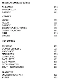 Cassava - Kochi Marriott Hotel menu 8