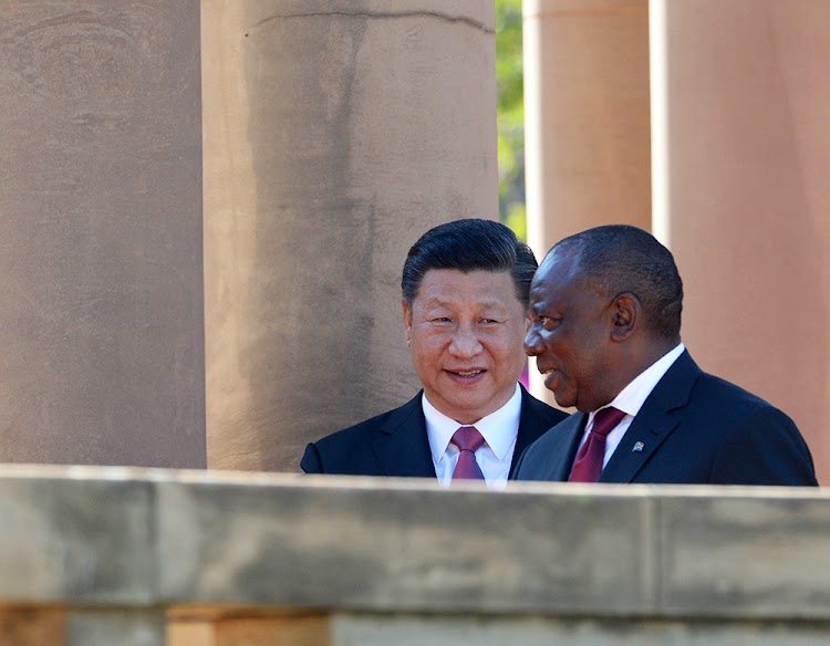 President Cyril Ramaphosa and his Chinese counterpart Xi Jinping.